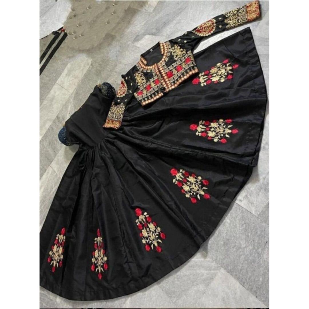 2pcs Women's Stitched Embroidered Maxi And Jacket