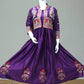 2pcs Women's Stitched Embroidered Maxi And Jacket