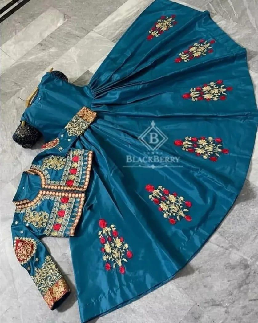 2pcs Women's Stitched Embroidered Maxi And Jacket